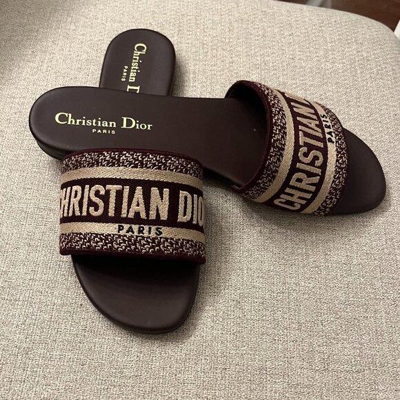Christian Dior Slide Sandal 37.5 (Size 7) - Picture 1 of 7